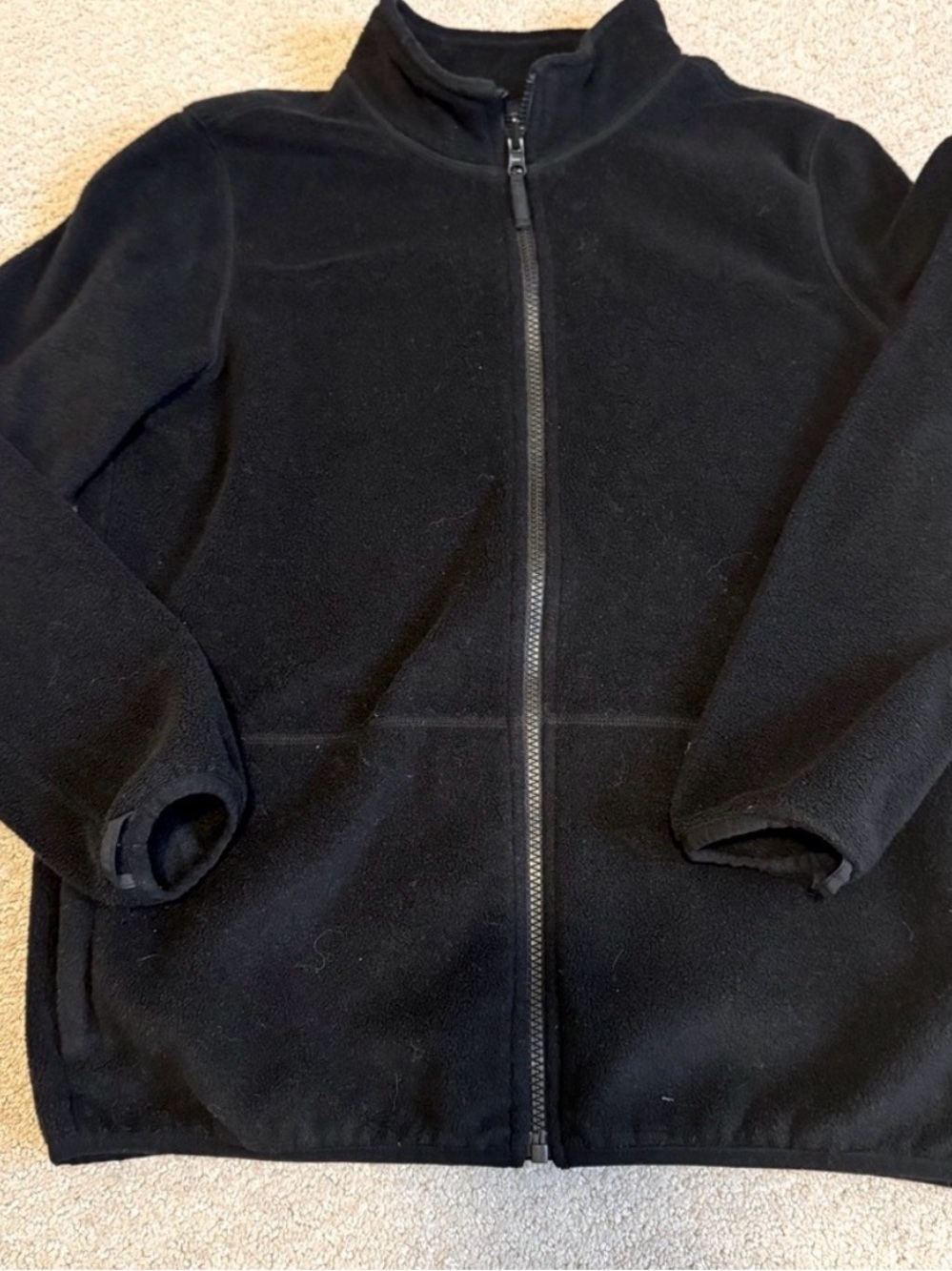 Black Full-Zip Fleece Jacket